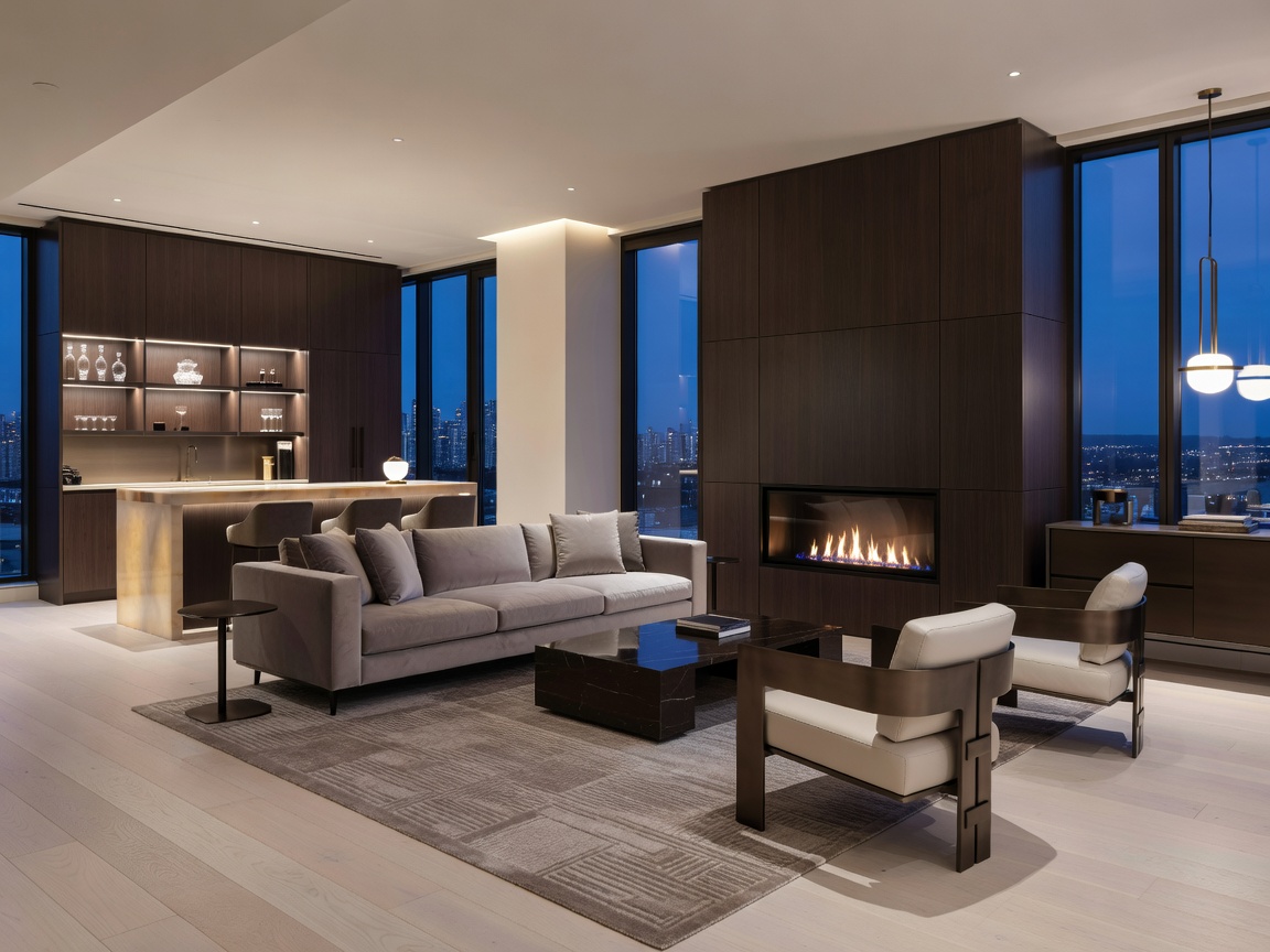Interior design of a suite at Parq Vancouver highlighting modern luxury